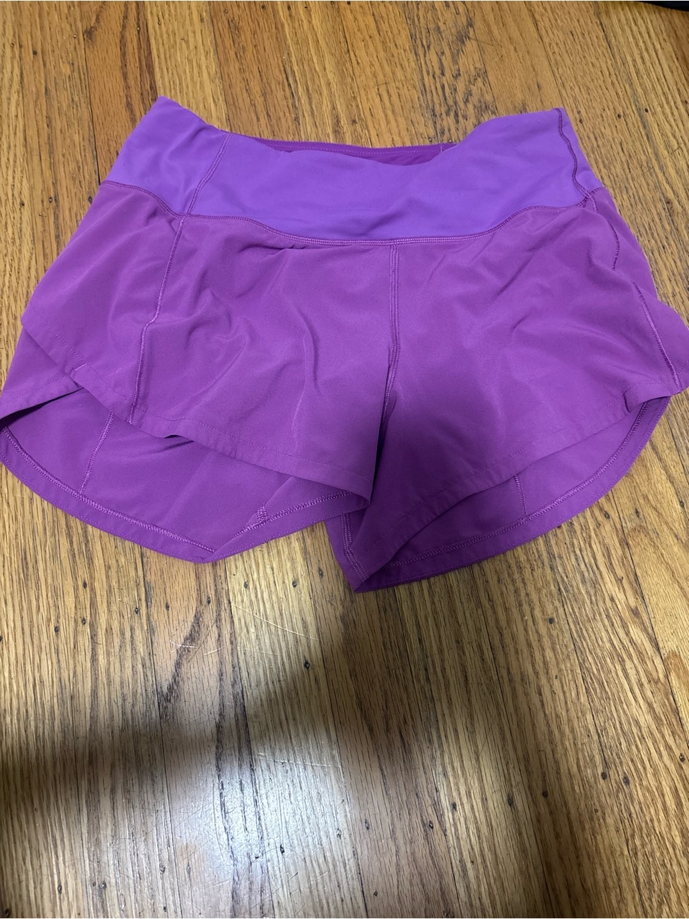 lululemon athletica Plum Purple Layered Running Shorts